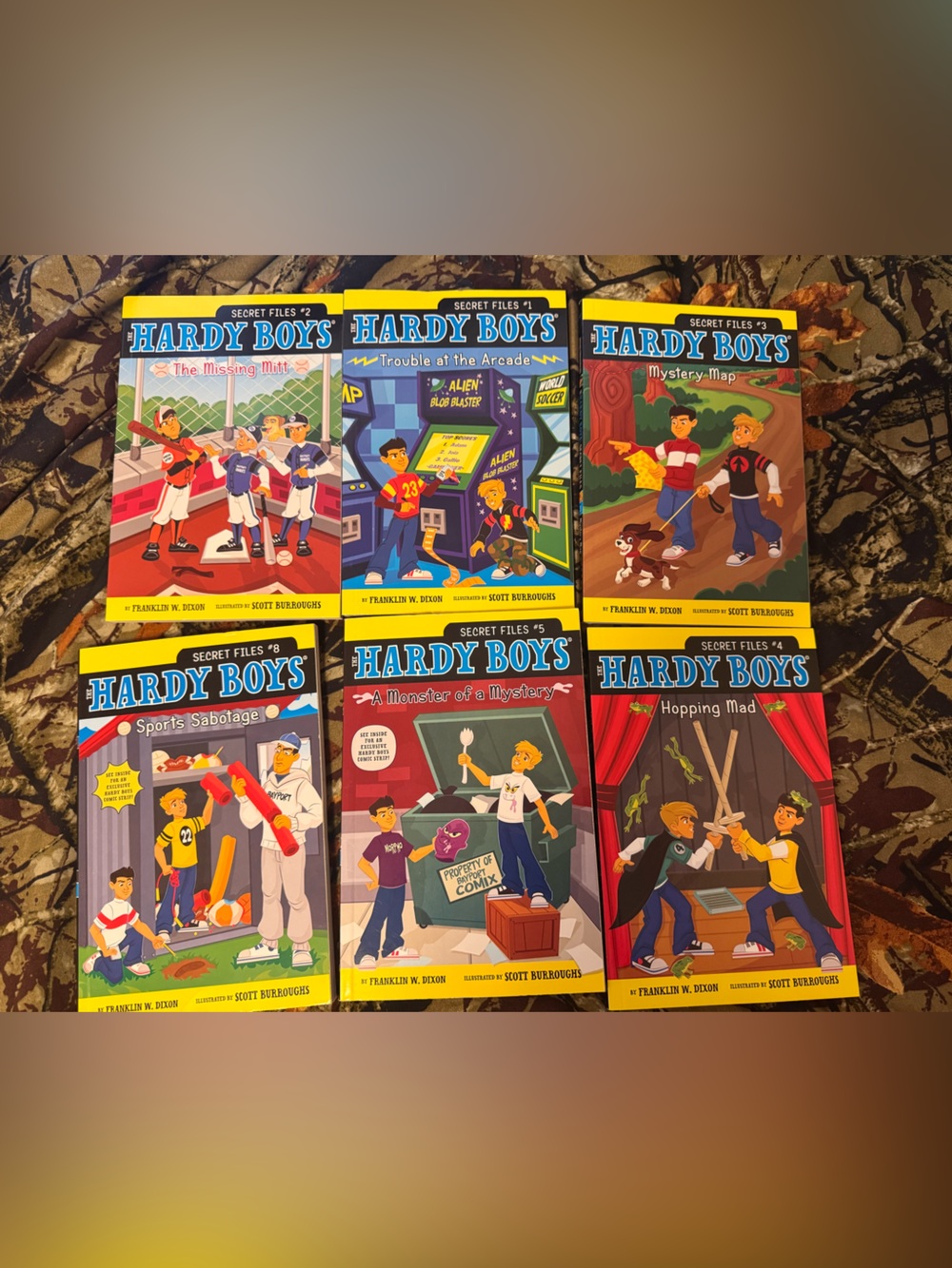 Hardy Boys Secret Files Paperback Book Set - Bright Multicolor Covers